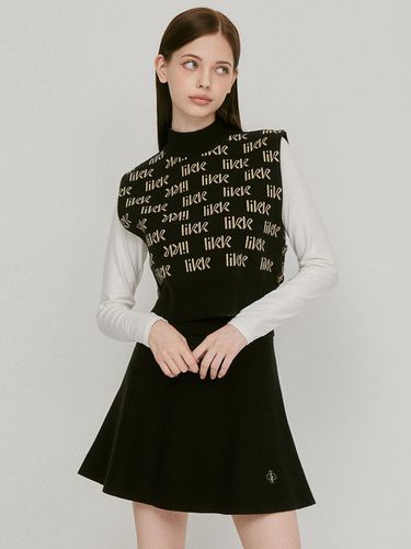 A Line Simple BANDING Wool Skirt (Black)_L3C1 - NS - LIKK - Modalova