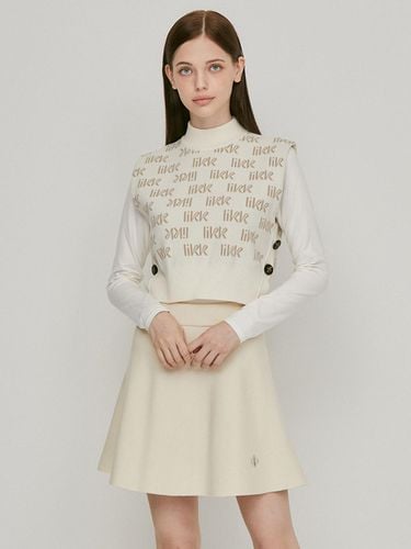 A Line Simple BANDING Wool Skirt (beige)_L3C1 - NS - LIKK - Modalova