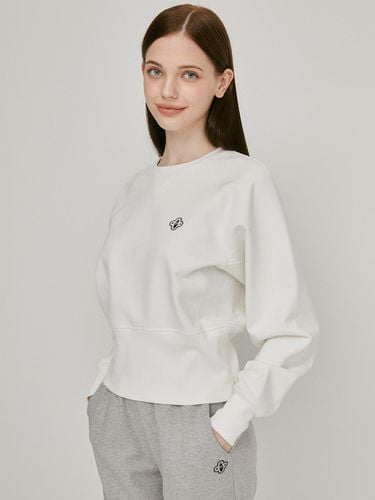 V-neck Sticky Sweatshirt (beige)_L3C1 - TS03C - LIKK - Modalova