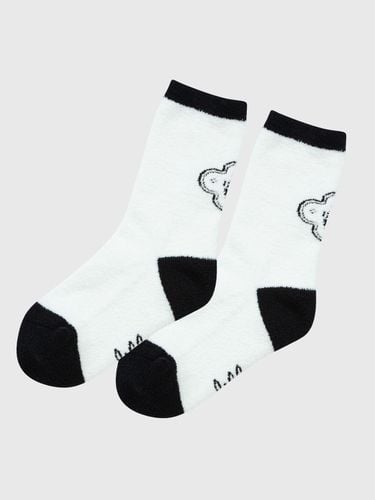 Nonslip Jacquard Logo Middle Socks (Black)_L3D1 SC - LIKK - Modalova