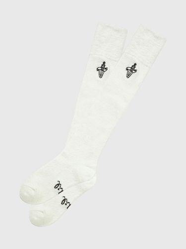 Fluffy High Knee Socks (White)_L3D1 - SC05K - LIKK - Modalova