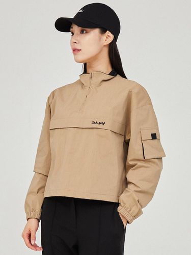 Semi-Zipup Color Arorak Outerwear (Beige)_L4A1 - J - LIKK - Modalova