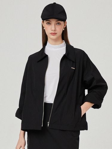 Loose fit Pull up Collar Jacket Outwear (Black)_L4 - LIKK - Modalova