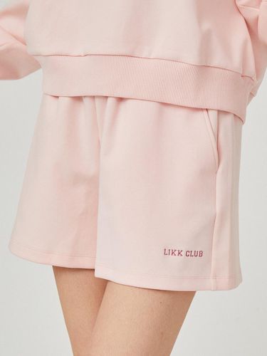 Embroidered Point BANDING Shorts (Pink)_L4A1 - PT0 - LIKK - Modalova