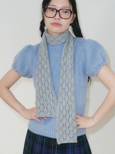 LUMINO KNIT MUFFLER, GREY - FUNFROMFUN - Modalova