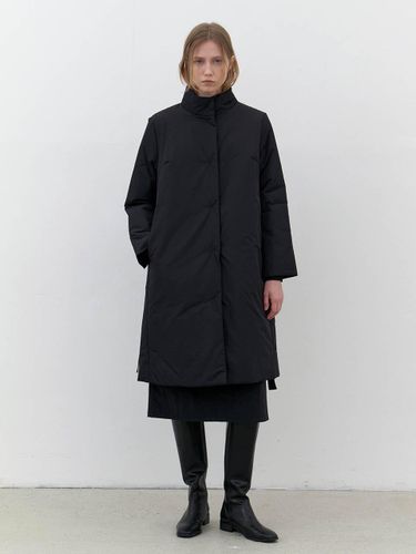 Recycle belted padding coat - black - AYU - Modalova