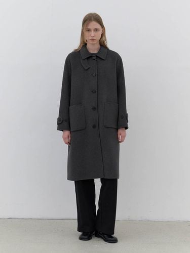 Handmade wool coat - charcoal - AYU - Modalova