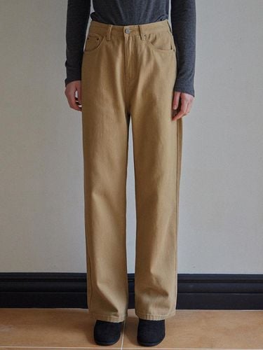 MARGO WIDE STRAIGHT PANTS_5COLORS_CAMEL - HAINT - Modalova