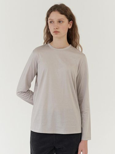 Silket cotton T shirts light grey - AYU - Modalova