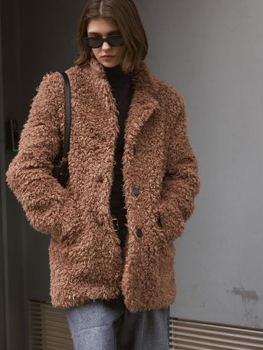 FAUX FUR SINGLE JACKET - SIGREAT - Modalova