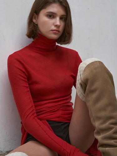 WOOL PINTUCK TURTLE NECK_5color/ - SIGREAT - Modalova