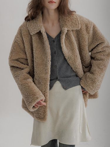 Shearling Seli Half Coat - PANDORAFIT - Modalova