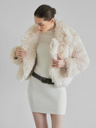 Boucle collar short jacket - MOONT - Modalova