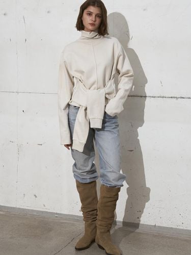 LAYERED SLEEVES HIGH NECK PULLOVER_2color/ - SIGREAT - Modalova