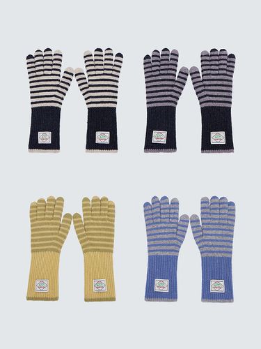 DAILY STRIPE GLOVES_4COLORS - HAINT - Modalova