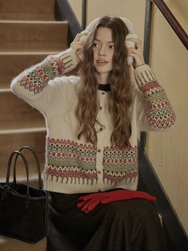 PM_Winter fair isle cardigan_IVORY - Proud Mary - Modalova