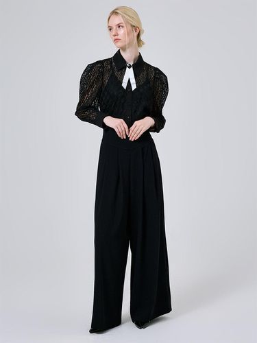 York Waist Wide Fit Pants_Black - JbyRaRa - Modalova