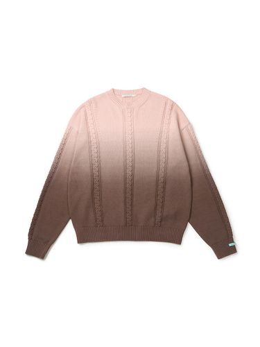 Men's Cable Gradient Knitwear - INSTANTFUNK - Modalova