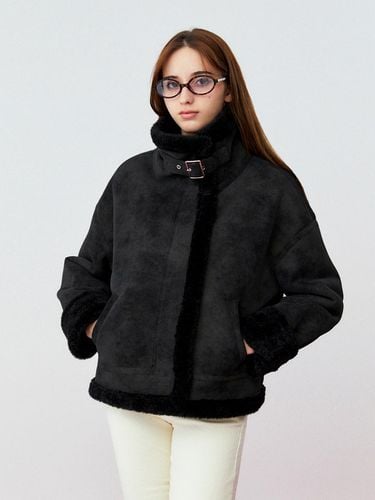 Fur Shearling Jacket (BLACK) - koolkitten - Modalova