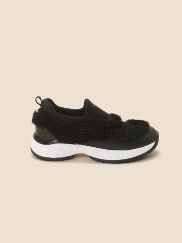 Ruffle slip on sneakers ()_DG4DA24530BLK - SUECOMMA BONNIE - Modalova