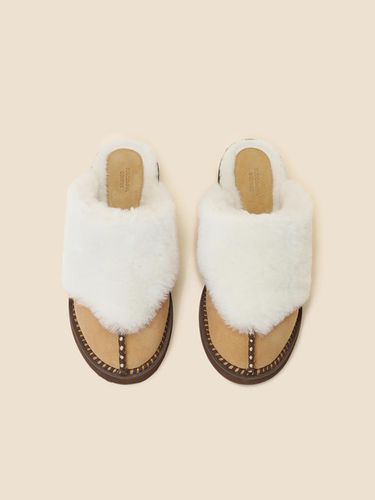 Cozy fur mule (brown)_DG2CW24702BRN - SUECOMMA BONNIE - Modalova