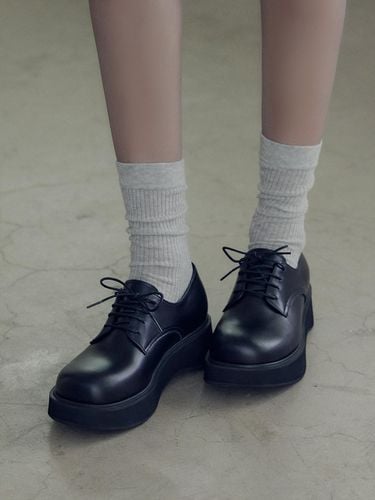 Derby platform shoes / black [Derby Platform Shoes - JUJUVI - Modalova