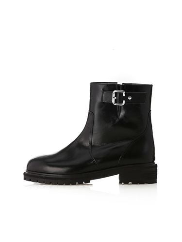 MD1125b Buckle Point Ankle Boots_Black - Meiel Dew - Modalova