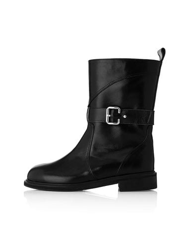 MD1122b Classic Strap Half Boots_Black - Meiel Dew - Modalova