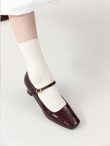 MD1119p Classic Mary Jane Pumps_Wine - Meiel Dew - Modalova