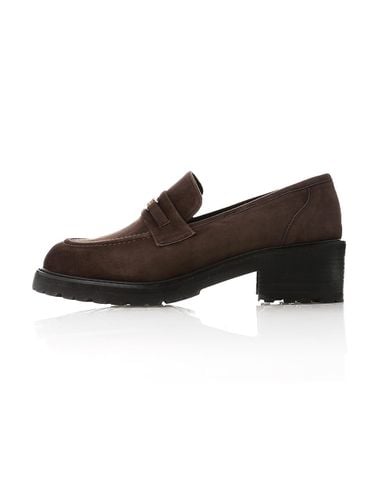 MD1104f Chunky Platform Loafer_Choco Brown - Meiel Dew - Modalova