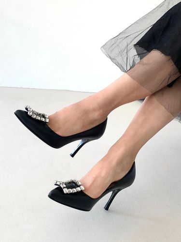 Fady Cube Black Pumps - ETELIN - Modalova