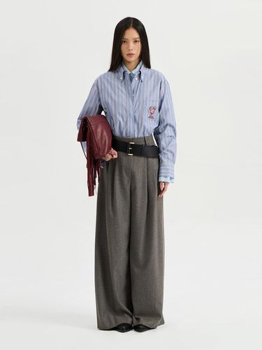 Two Tuck Wool Wide Pants ()_LFPNW2440 - LUCKY CHOUETTE - Modalova