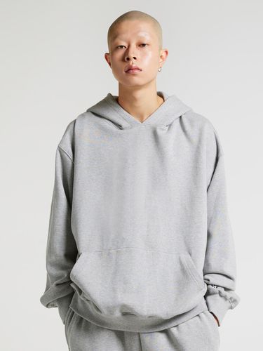 Basic Clover Logo Hooded T-Shirt Gray - AKIII CLASSIC - Modalova