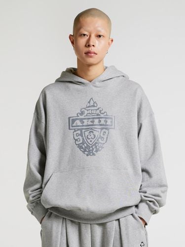 Heritage Symbol Logo Hooded T-Shirt Gray - AKIII CLASSIC - Modalova