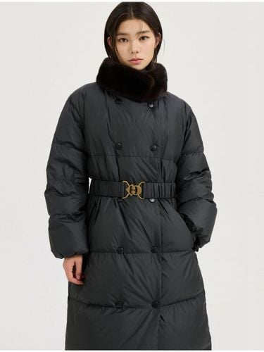 Atelier] Neck Warmer Option Belt Long - down Coat - LUCKY CHOUETTE - Modalova