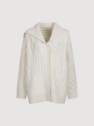 Atelier] Sailor Cable Half Length Knit Cardigan ( - LUCKY CHOUETTE - Modalova