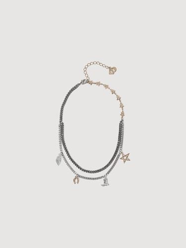 Atelier] Star Chain Ornament Necklace (silver)_LX - LUCKY CHOUETTE - Modalova