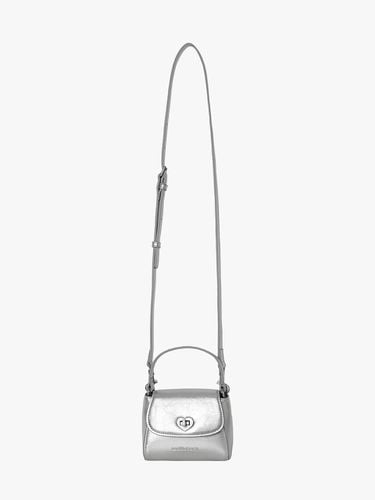 Heart Lock Mini Bag (Silver) - mellotory - Modalova