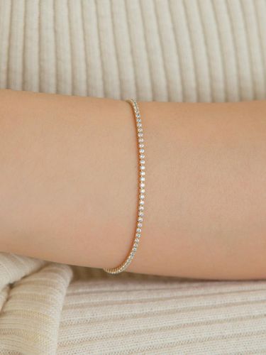 K Mini Round Tennis Bracelet (14k ) #BR07 - LUNNE - Modalova