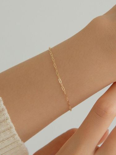 K Slim Link Chain Bracelet (14k ) #BR06 - LUNNE - Modalova