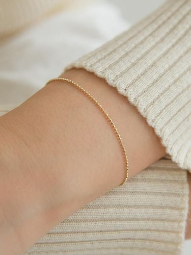 K Cutting Stone Ball Bracelet (14k ) #BR04 - LUNNE - Modalova