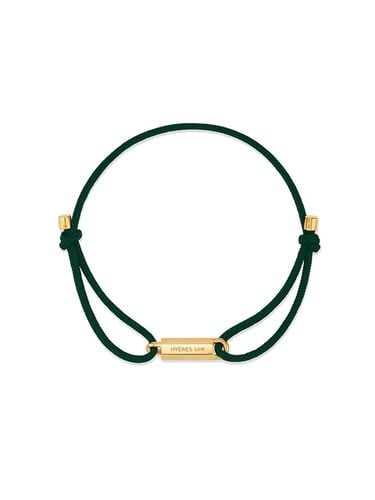 H Edition Silver (Y) String bracelet dark green HL - hyeres-lor - Modalova