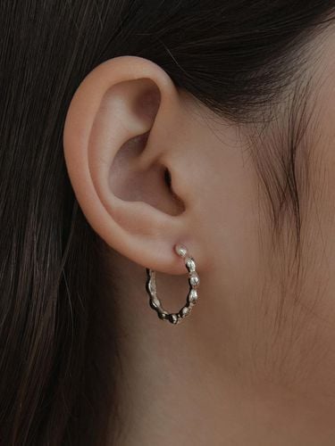 Bubble Link Hoop Earrings EC3133 - TATIANA - Modalova