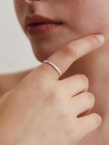 Silver 925) Rough Line Daily Ring CR1852 - TATIANA - Modalova