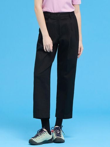 Wide Cotton Pants Black - macky - Modalova