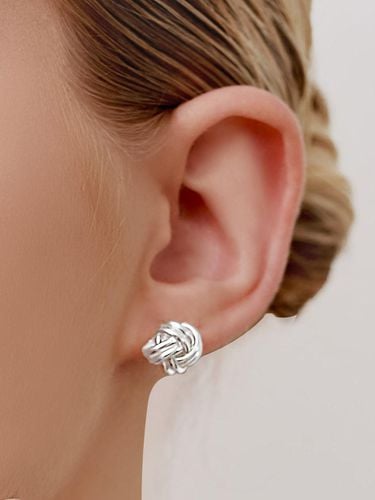 Silver925] NC004 Thread Ball Earrings - TOU - Modalova