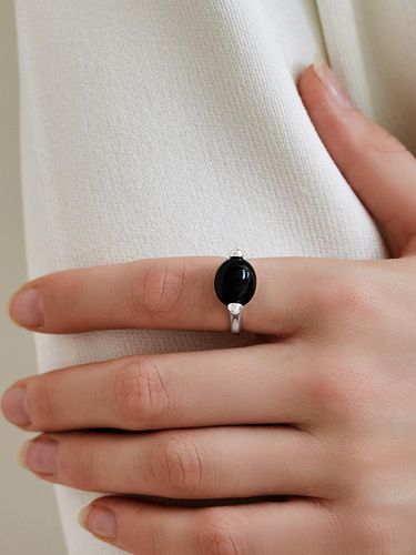 Silver925] NC018 Bold Onyx Ring - TOU - Modalova