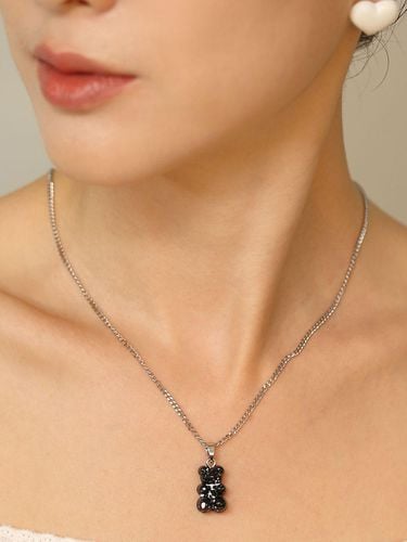 Dolce Oreo Bear Pendant Chain Necklace - JUDY AND PAUL - Modalova