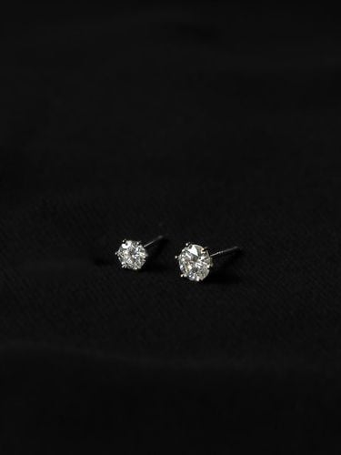 Silver 925 Moisanite 6 Earrings 5 Anniversary - modernlike - Modalova