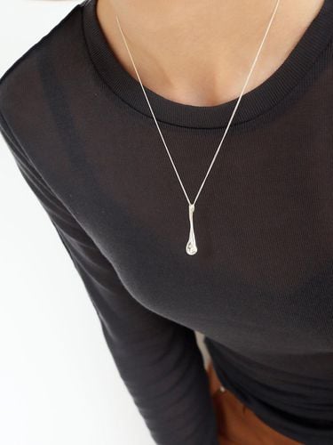 Silver 925 melt long necklace - modernlike - Modalova